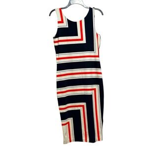 H&M Black Orange and White Sleeveless Dress (NWOT)